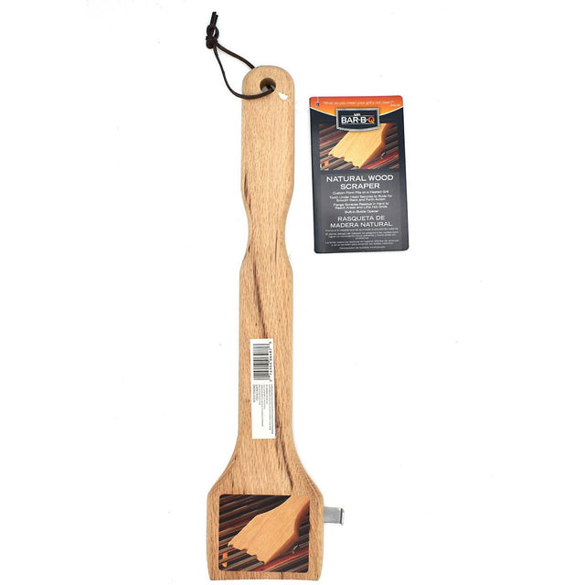 Mr BBQ Oversized Premium Wood Scrapper 60051Y - Texas Star Grill Shop 60051Y