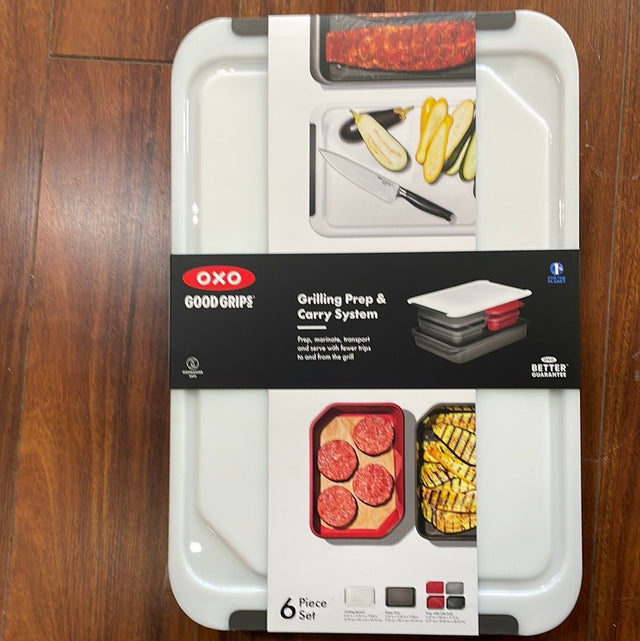 OXO Grilling Prep and Carry System 6 Piece Set - Texas Star Grill Shop 11329300