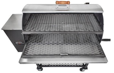 Pitts & Spitts Maverick 1250 Wood Pellet Grill w/ 8" Big Wheels - Texas Star Grill Shop P-MAV-1250-W