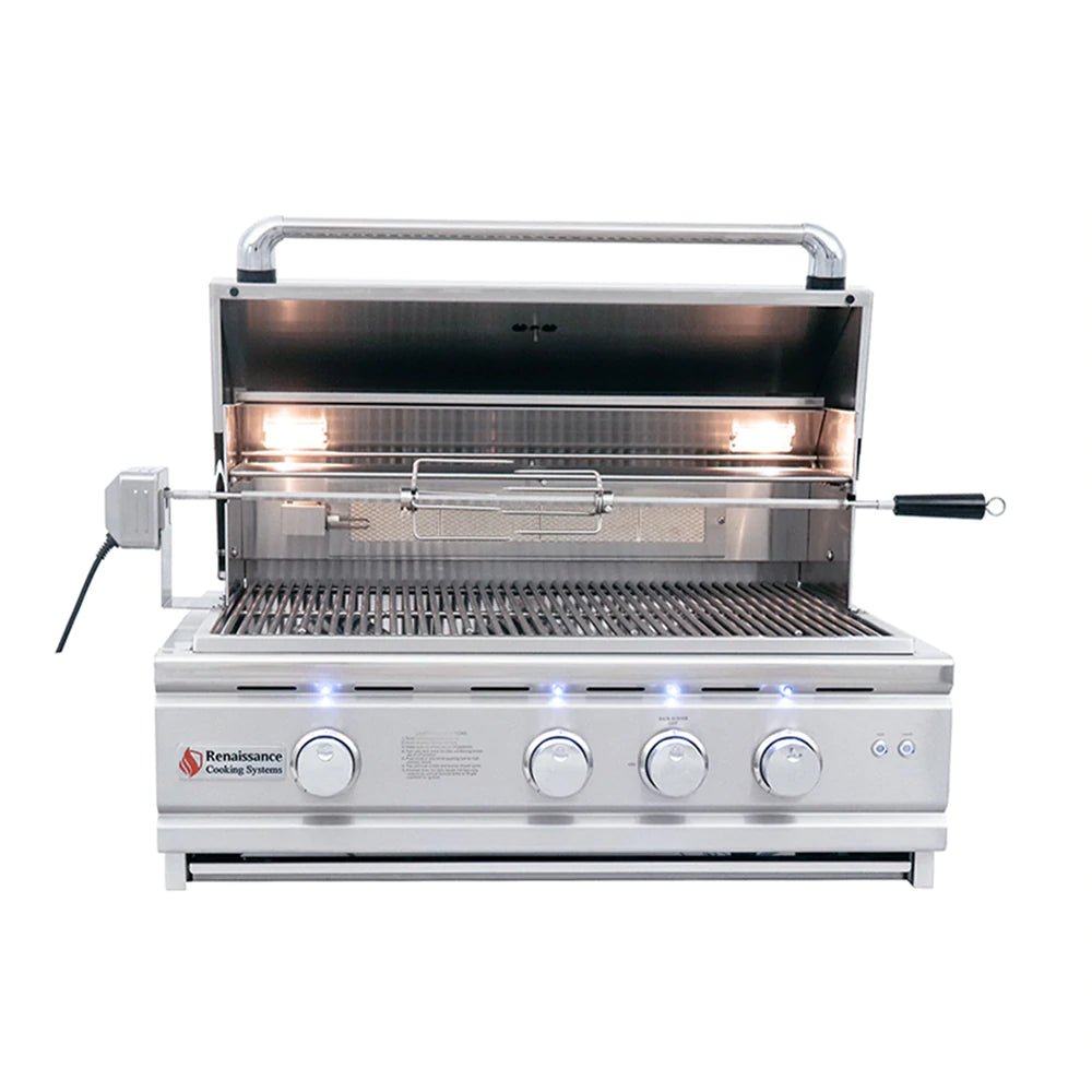 RCS 30" Cutlass Pro Built In Grill W/ Window - RON30AW - Texas Star Grill Shop RON30AW