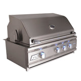 RCS 30" Cutlass Pro Grill W/ Rear Burner & Blue LEDs - Texas Star Grill Shop RON30A-NG