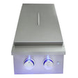 RCS Premier Double Side Burner W/ LED Lights RJCSSBL - Texas Star Grill Shop RJCSSBL