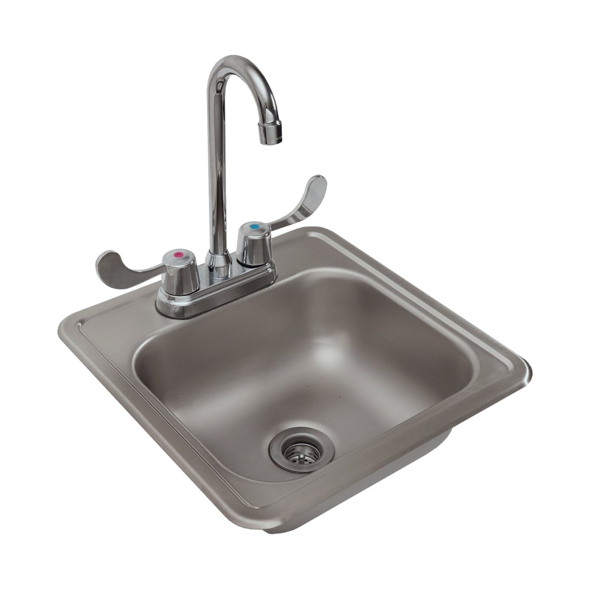 RCS Stainless Sink & Faucet 15"x15" (Was 107500) RSNK1 - Texas Star Grill Shop RSNK1
