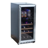 RCS Wine Cooler Refrigerator W/ 15" Glass Window - 3.2 Cu. Ft. - UL Rated - Texas Star Grill Shop RWC1