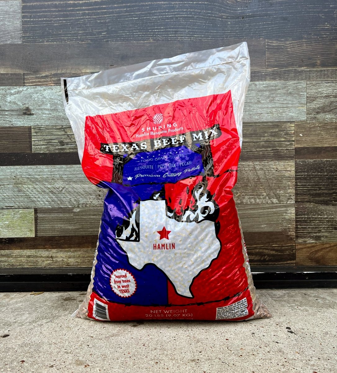 Shuping Wood Pellets - Texas Beef Mix 100% Natural Hardwood | PEL001 - Texas Star Grill Shop PEL001