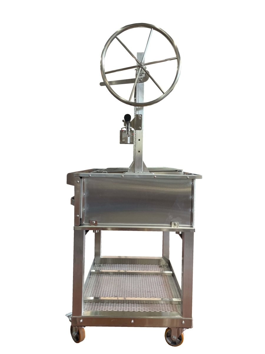 Texas Star Argentine Grill - Santa Maria Style with Cart Stainless Steel - Texas Star Grill Shop JA02