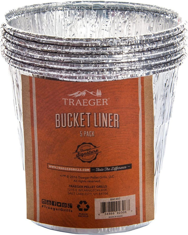 Traeger Basic Bucket Liner 5-Pack BAC407 - Texas Star Grill Shop BAC407