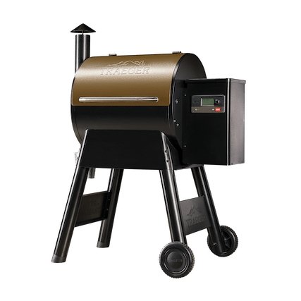 Traeger Pro 575 Freestanding Wood-Fired Pellet Grill Black & Bronze | TFB57GLE & TFB57GZE - Texas Star Grill Shop TFB57GZE