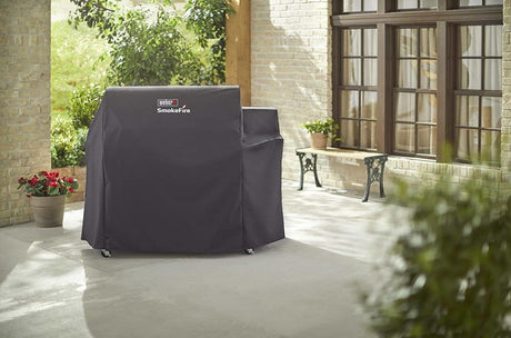 Weber - 36 Inch SmokeFire Cover, Black - Texas Star Grill Shop 7191