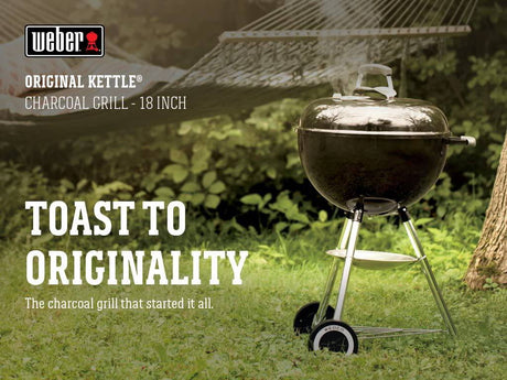 Weber - Original Kettle 18 in Charcoal Grill, Black - Texas Star Grill Shop 441001