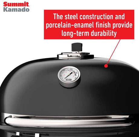 Weber Summit Kamado E6 Charcoal Grill, Black - Texas Star Grill Shop 18201001