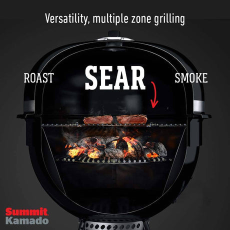 Weber Summit Kamado E6 Charcoal Grill, Black - Texas Star Grill Shop 18201001