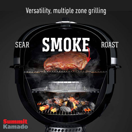 Weber Summit Kamado E6 Charcoal Grill, Black - Texas Star Grill Shop 18201001