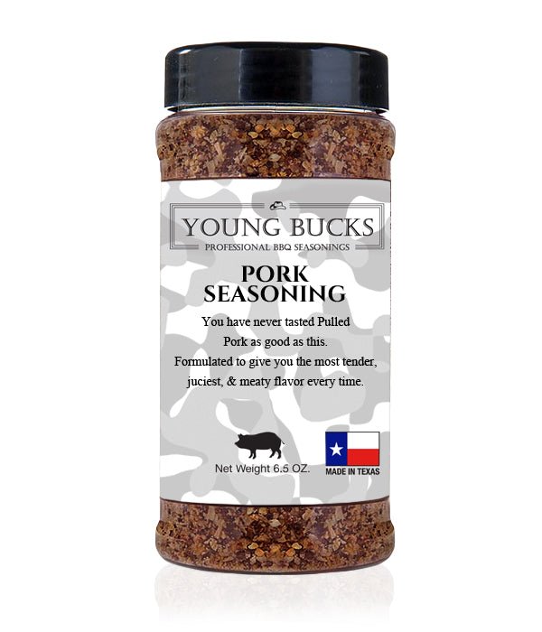 Young Bucks Pork Seasoning 6.25oz - Texas Star Grill Shop 97605