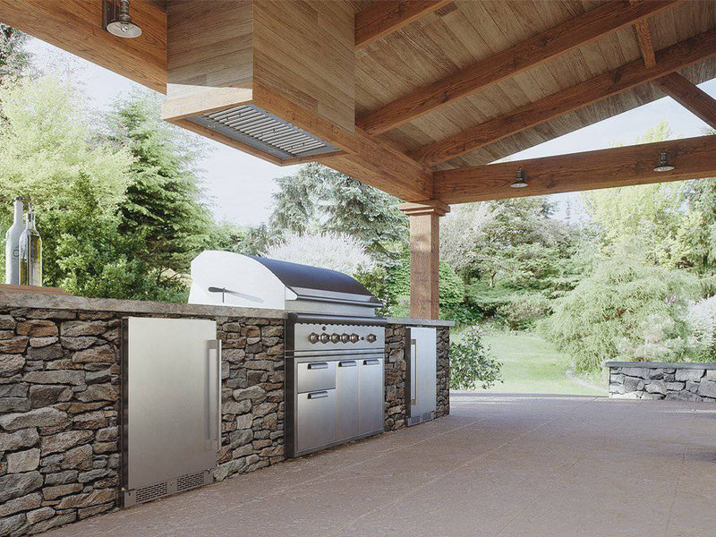 Zephyr Presrv™ Outdoor Single Zone Beverage Cooler - Texas Star Grill Shop PRB24C01AS-OD